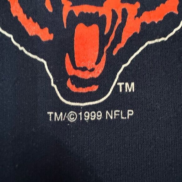 Vintage 1999 Chicago Bears Crewneck Sweatshirt Size XL Blue Orange NFL Football - Picture 4 of 6